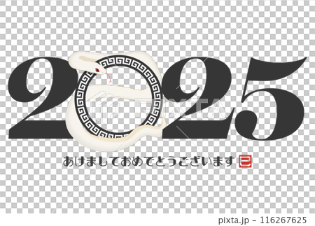 2025 Year of the Snake New Year's Card 2025 Year of the Snake New Year's Card 116267625