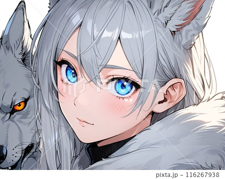 青い目の狼女 116267938
