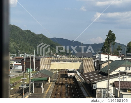 跨線橋から見た線路 116268106