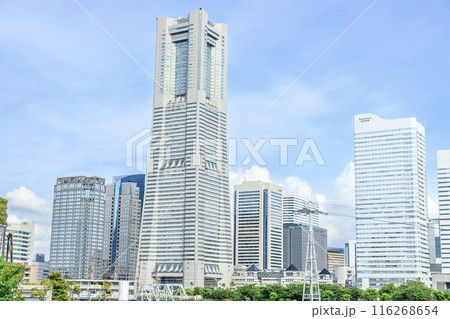 横浜市、横浜ランドマークタワーとみなとみらいのビル群 横浜市、横浜ランドマークタワーとみなとみらいのビル群 116268654