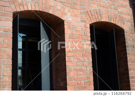 横浜赤レンガ倉庫の外壁-4 116268792