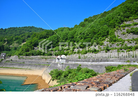 二居ダム 二居ダム湖 湖畔の風景 湯沢町 二居ダム 二居ダム湖 湖畔の風景 湯沢町 116268848