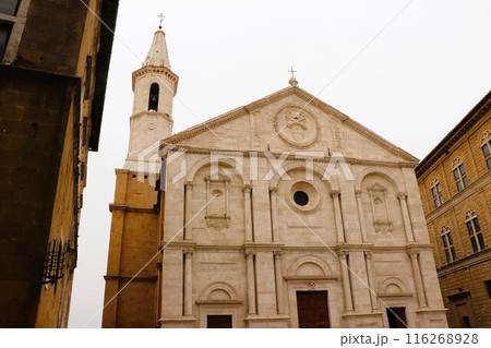 大聖堂　世界遺産　ピエンツァ　トスカーナ州　イタリア　ヨーロッパ 116268928