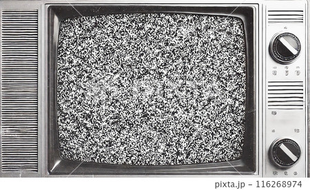 アナログテレビ放送のスノーノイズイメージ 116268974