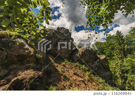 Tustan archeological, natural monument of national significance in Urych Ukraine Tustan archeological, natural monument of national significance in Urych Ukraine 116269842