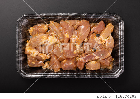 豚ももカットステーキ（焦がしにんにく）アメリカ産 116270205