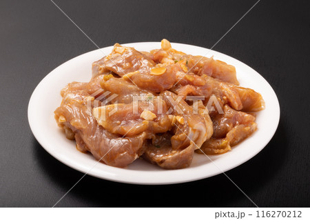 豚ももカットステーキ（焦がしにんにく）アメリカ産 116270212