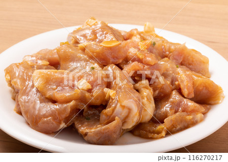 豚ももカットステーキ（焦がしにんにく）アメリカ産 116270217