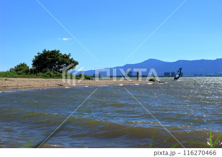 夏の琵琶湖の風景 116270466
