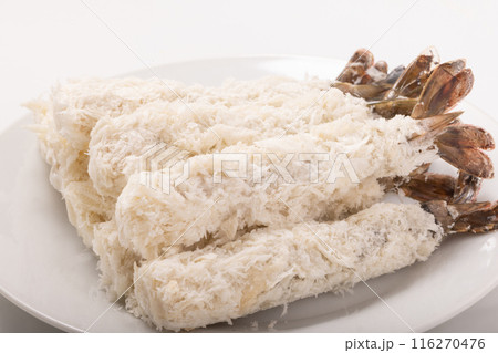 ［インドネシア産］冷凍　ブラックタイガー　エビフライ 116270476