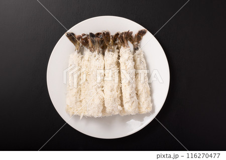 ［インドネシア産］冷凍　ブラックタイガー　エビフライ 116270477