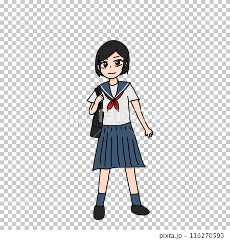 上學的女學生 116270593