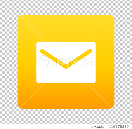 黃色漸層|郵件圖標 116270859