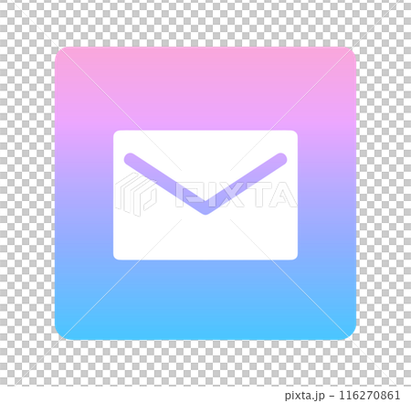粉紅色和藍色漸變|郵件圖標 粉紅色和藍色漸變|郵件圖標 116270861