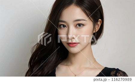 黒いワンピースの女性 黒いワンピースの女性 116270989