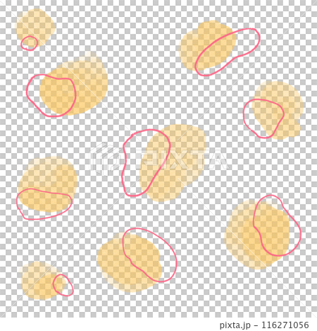 抽象モヤモヤと線の背景素材イラスト　4 116271056