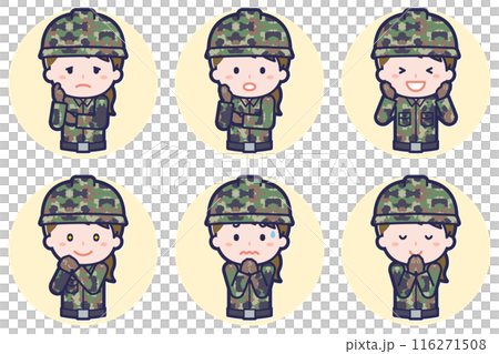 女性自衛隊姿勢套裝_04 女性自衛隊姿勢套裝_04 116271508