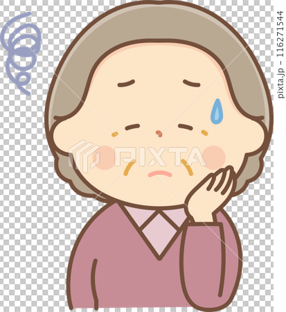 臉上有煩惱的高級女人 臉上有煩惱的高級女人 116271544