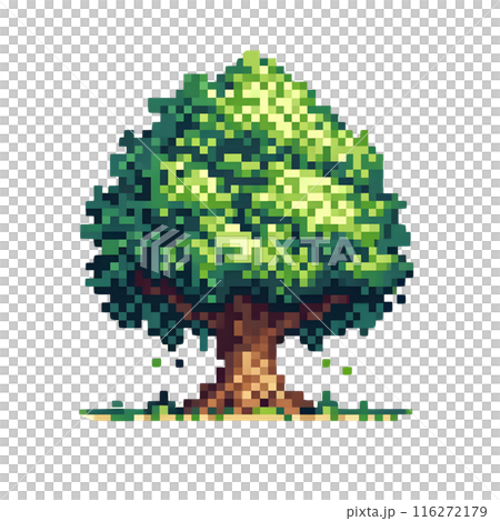 3D tree pixel art  116272179