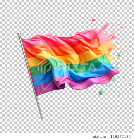 3d rainbow flag  116272186