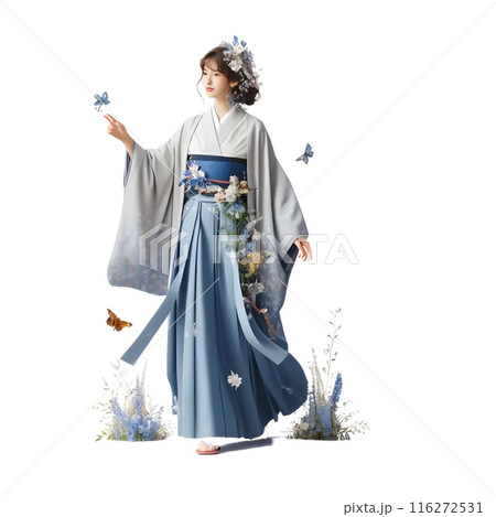 3D woman in Kimono 116272531