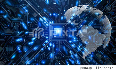 先進的な電子回路、グローバルデータネットワーク、技術革新 116272747