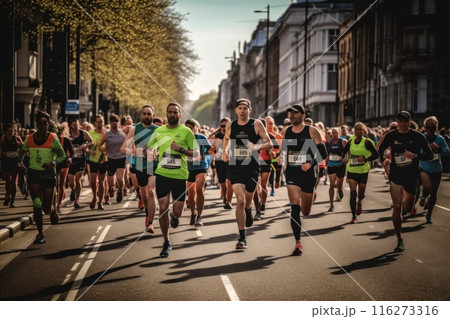 marathon poster design abstract background marathon poster design abstract background 116273316