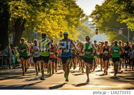 marathon poster design abstract background 116273333