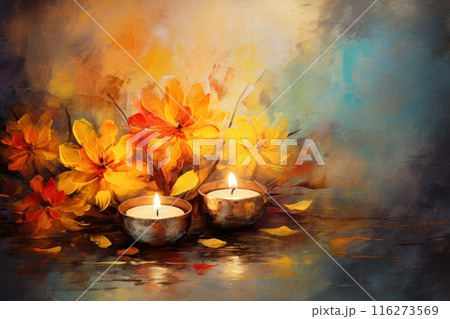 Happy Diwali Celebration concept background 116273569