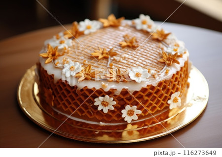 Honey, Close up product of honey and bee 116273649