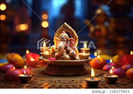 Happy Diwali Celebration concept background 116273651