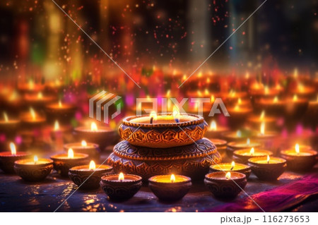Happy Diwali Celebration concept background 116273653