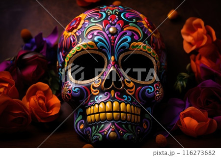 Photo of Day of the dead concept background Photo of Day of the dead concept background 116273682