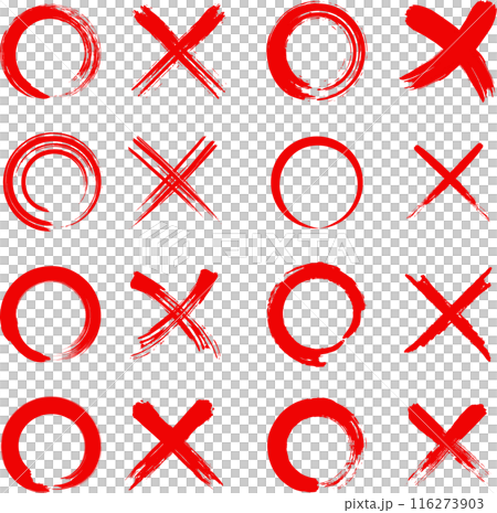 Set of hand-drawn marks 116273903