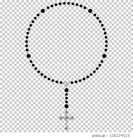 Christian rosary in circular shape 116274523