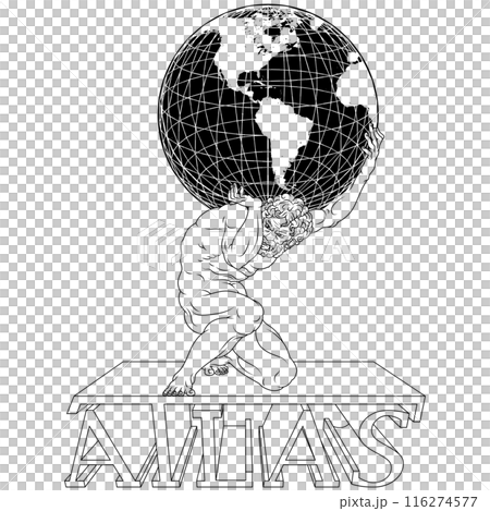 Titan Atlas holding the earth 116274577