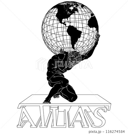 Titan Atlas holding the earth 116274584
