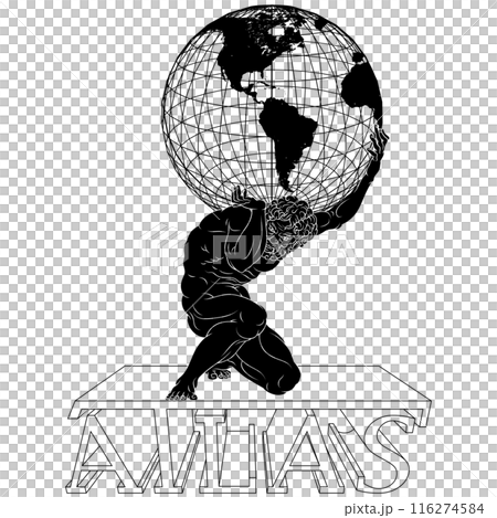 Titan Atlas holding the earth 116274584