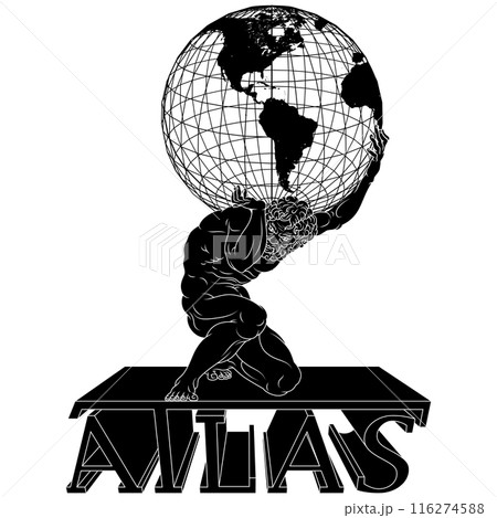 Titan Atlas holding the earth 116274588