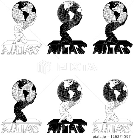 Titan Atlas holding the earth 116274597