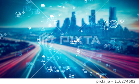 未来の道路とテクノロジー 116274602
