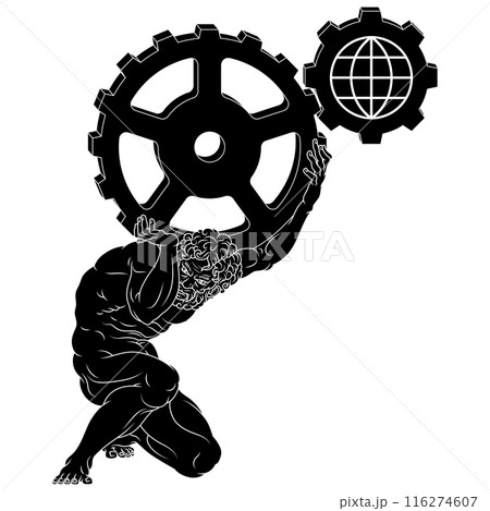 Titan Atlas holding the earth 116274607