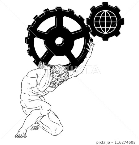 Titan Atlas holding the earth 116274608
