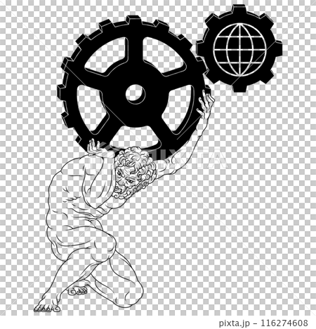 Titan Atlas holding the earth 116274608