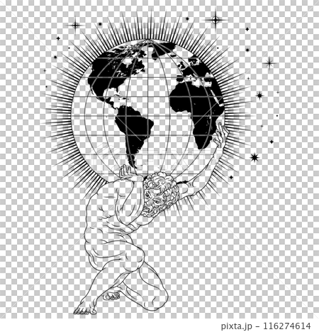 Titan Atlas holding the earth 116274614