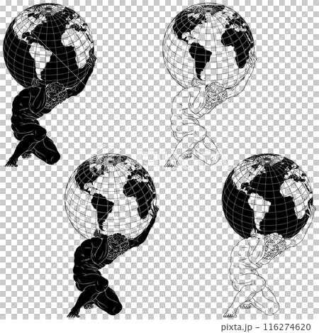 Titan Atlas holding the earth Titan Atlas holding the earth 116274620