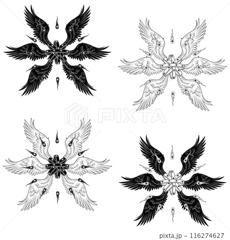 throne angel of christian theology with six wings 116274627
