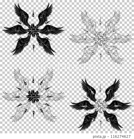 throne angel of christian theology with six wings 116274627