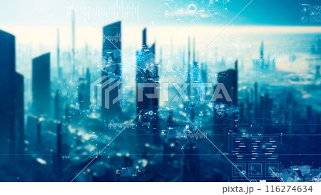 未来都市とテクノロジー 116274634