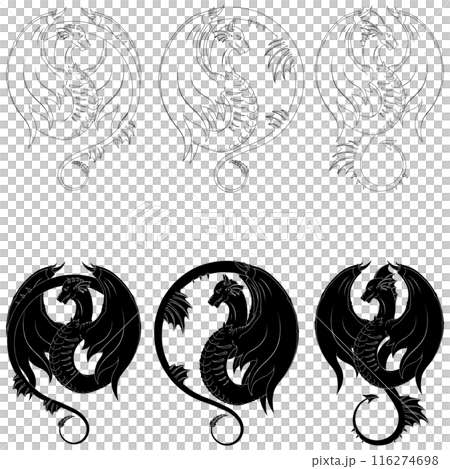 European medieval dragons 116274698